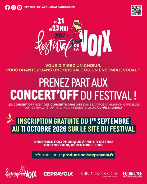 INSCRIPTION CONCERT OFF FESTIVAL DE LA VOIX