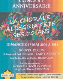La CHORALE ALLEGRIA FETE SES 20 ANS