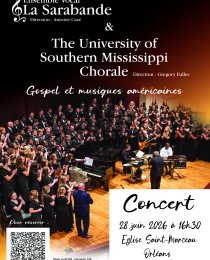 La Sarabande invite l'University of Southern Mississippi Chorale